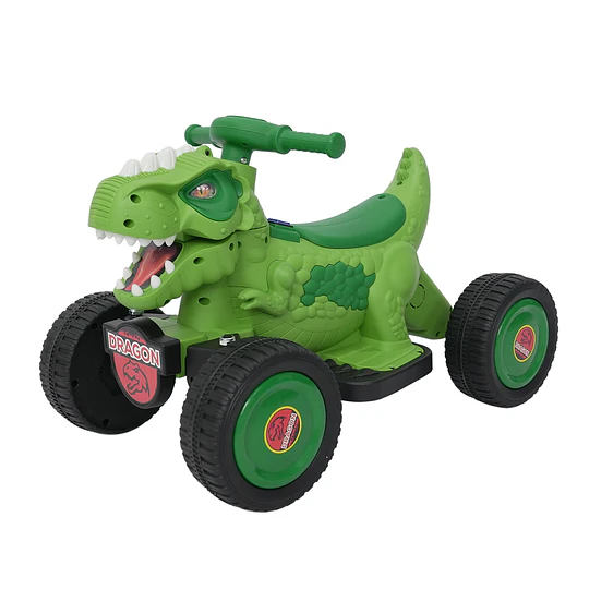 Cuatrimoto Eléctrica Infantil 12V Dino Rex Verde 