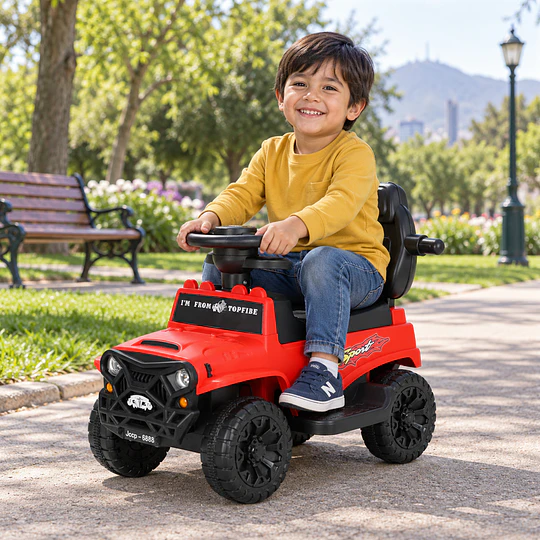 Correpasillos Infantil Todoterreno Manilla Parental Rojo  