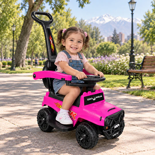 Correpasillos Infantil Todoterreno Manilla Parental Rosado  