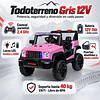 Auto a Batería Infantil Todoterreno Rosado 12V Control Remoto