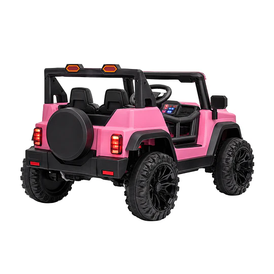 Auto a Batería Infantil Todoterreno Rosado 12V Control Remoto