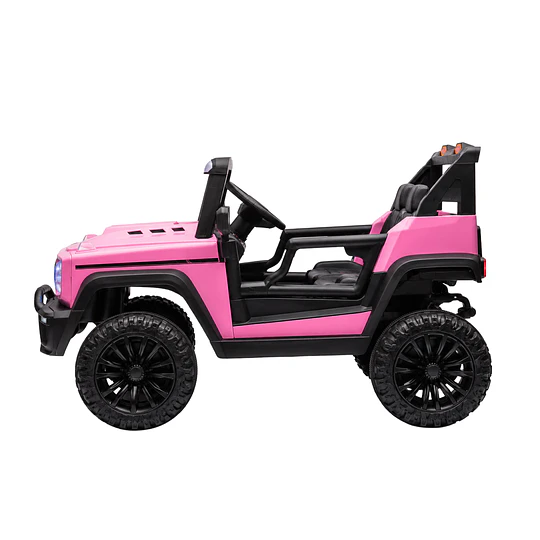 Auto a Batería Infantil Todoterreno Rosado 12V Control Remoto