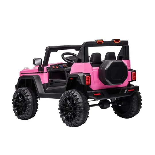 Auto a Batería Infantil Todoterreno Rosado 12V Control Remoto