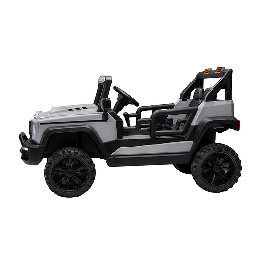 Auto a Batería Infantil Todoterreno Gris 12V Control Remoto