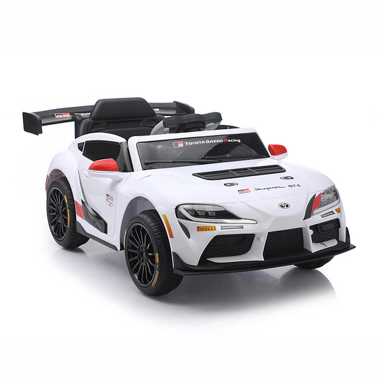 Auto Eléctrico Toyota GR Supra GT4 12V Blanco Licencia Oficial