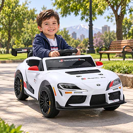 Auto Eléctrico Toyota GR Supra GT4 12V Blanco Licencia Oficial- Preventa 20 de Octubre 