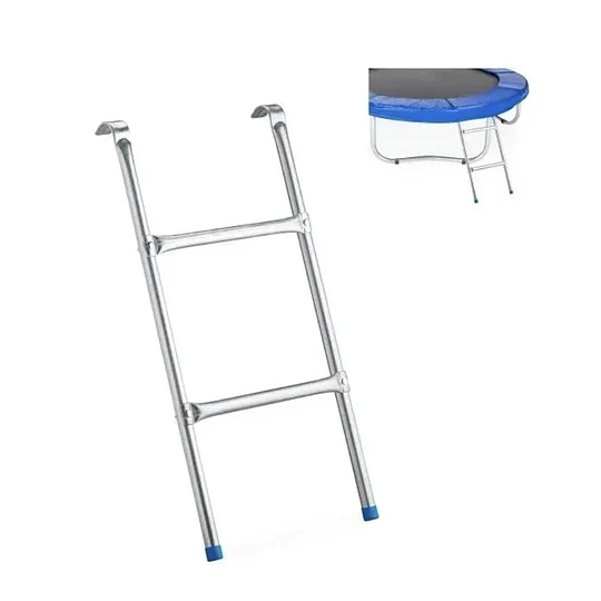 Escalera Para Cama Elástica 6, 8 Y 10 Pies - Kidscool Plateado