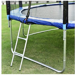 Escalera Para Cama Elástica 6, 8 Y 10 Pies - Kidscool Plateado