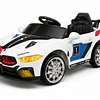 Auto Eléctrico Infantil Deportivo Racer 12V Blanco Kidscool
