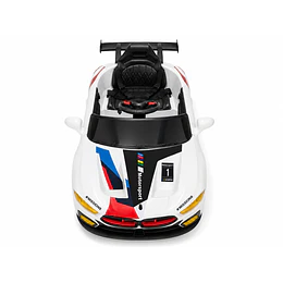 Auto Eléctrico Infantil Deportivo Racer 12V Blanco Kidscool- Preventa 20 de Octubre 