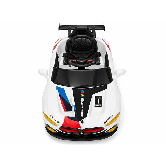 Auto Eléctrico Infantil Deportivo Racer 12V Blanco Kidscool