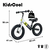 Bicicleta de Equilibrio y Aprendizaje Infantil Aro 12 Amarillo