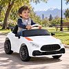 Auto Eléctrico Infantil Deportivo Racer GT 12V Blanco Kidscool