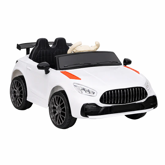 Auto Eléctrico Infantil Deportivo Racer GT 12V Blanco Kidscool