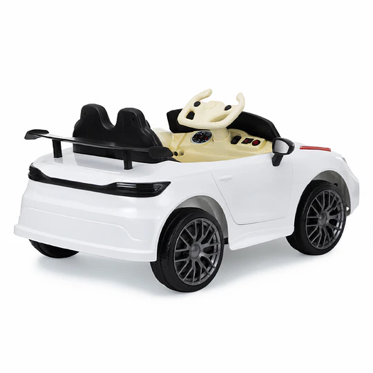 Auto Eléctrico Infantil Deportivo Racer GT 12V Blanco Kidscool
