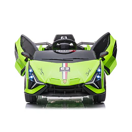 Auto a Batería Infantil Deportivo Verde 12V Control Remoto- Preventa 20 de Octubre