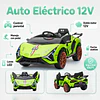 Auto a Batería Infantil Deportivo Verde 12V Control Remoto