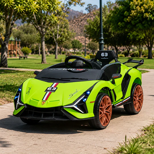 Auto a Batería Infantil Deportivo Verde 12V Control Remoto