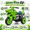 Moto Eléctrica Infantil 3 Ruedas Dino Rex Verde 6V 