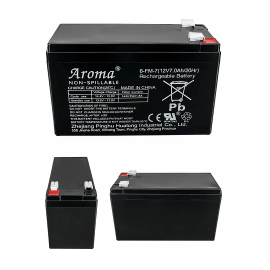 Batería Recargable Aroma 12v7ah 20hr Alarmas Juguetes Ups