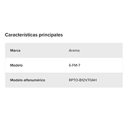 Batería Recargable Aroma 12v7ah 20hr Alarmas Juguetes Ups