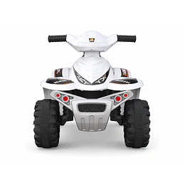 Cuatrimoto Eléctrica Infantil 4 Ruedas 6V Blanca -Preventa 20 de Octubre