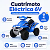 Cuatrimoto Eléctrica Infantil 4 Ruedas 6V Azul-Preventa 20 de Octubre