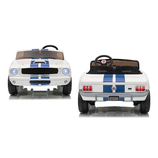 Retiro Express-Auto a Bateria Shelby Gt350 Blanco 12v 2Motores