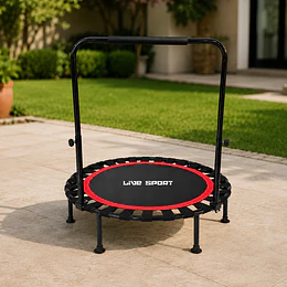 Trampolín Mini Tramp 40 Pulgadas (100 cm) con Manillar en U Ajustable Plegable