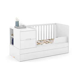 Cuna Multifunción con Cama Nido Formare Blanca Eco Wood Kidscool - Preventa 30 de Noviembre