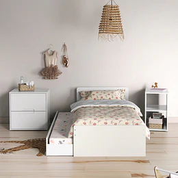 Cuna Multifunción con Cama Nido Formare Blanca Eco Wood Kidscool - Preventa 30 de Noviembre