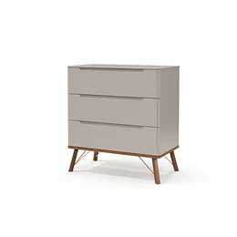 Cómoda Albi Gris 3 Cajones -BOMBITA