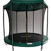 Cama Elástica Infantil 8 Pies (2,44m) Kidscool Verde con Techo Protector y Sistema T-Bar- BOMBITA