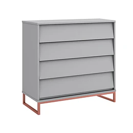 Cómoda Noah Design Gris Base Cobre- BOMBITA