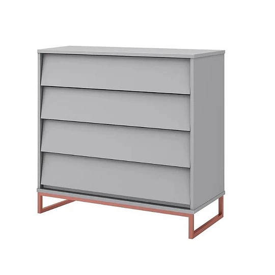 Cómoda Noah Design Gris Base Cobre- BOMBITA