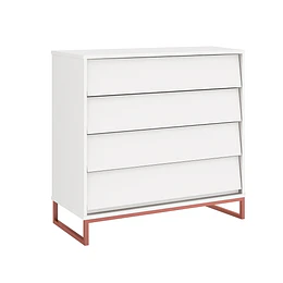 Cómoda Noah Design Blanco Base Cobre- BOMBITA