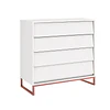 Cómoda Noah Design Blanco Base Cobre- BOMBITA