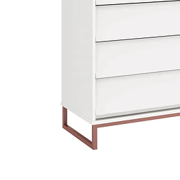Cómoda Noah Design Blanco Base Cobre- BOMBITA
