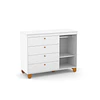 Cómoda Infantil Kidscool Zupi Blanco 4 Cajones Y Puerta- BOMBITA