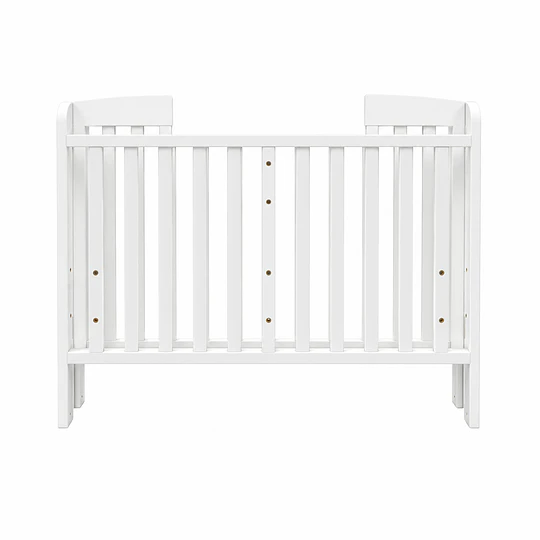 Cuna Plegable Con Ruedas Blanca Madera Maciza Kidscool Con Colchón Y Mosquitero -Preventa 04 de Noviembre