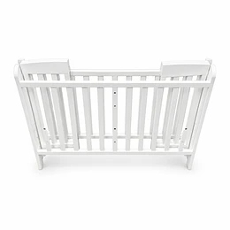 Cuna Plegable Con Ruedas Blanca Madera Maciza Kidscool Con Colchón Y Mosquitero -Preventa 04 de Noviembre
