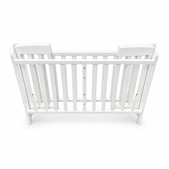 Cuna Plegable Con Ruedas Blanca Madera Maciza Kidscool Con Colchón Y Mosquitero -Preventa 04 de Noviembre
