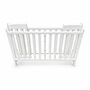 Cuna Plegable Con Ruedas Blanca Madera Maciza Kidscool Con Colchón Y Mosquitero -Preventa 04 de Noviembre
