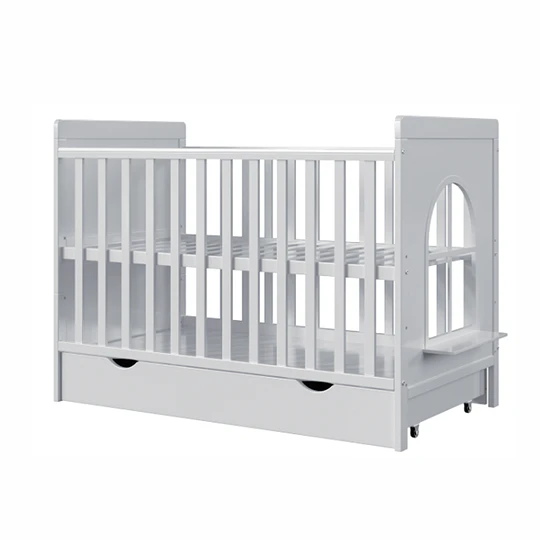 Cuna 2 Funciones Evolutiva Blanca Madera Kidscool Con Colchón -Preventa 04 de Noviembre