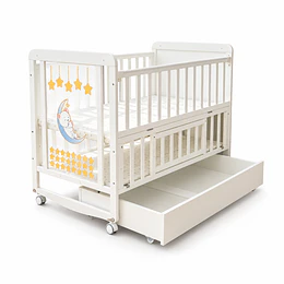 Cuna Multifunción Madera Osito Con Luz Mesa Apoyo Y Colchón Kidscool- Preventa 04 de Noviembre