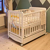 Cuna Multifunción Madera Osito Con Luz Mesa Apoyo Y Colchón Kidscool- Preventa 04 de Noviembre