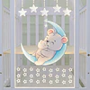 Cuna Multifunción Madera Osito Con Luz Mesa Apoyo Y Colchón Kidscool- Preventa 04 de Noviembre
