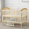 Cuna Colecho Corral Madera Natural con Mudador Kidscool -Preventa 04 de Noviembre 
