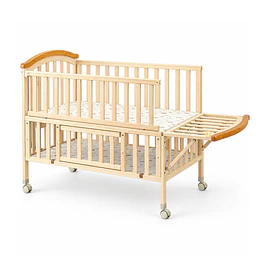 Cuna Colecho Corral Madera Natural con Mudador Kidscool -Preventa 04 de Noviembre 