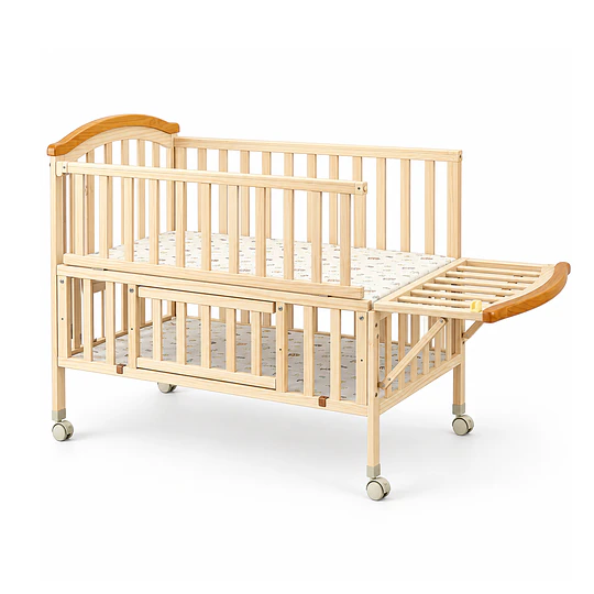Cuna Colecho Corral Madera Natural con Mudador Kidscool -Preventa 04 de Noviembre 